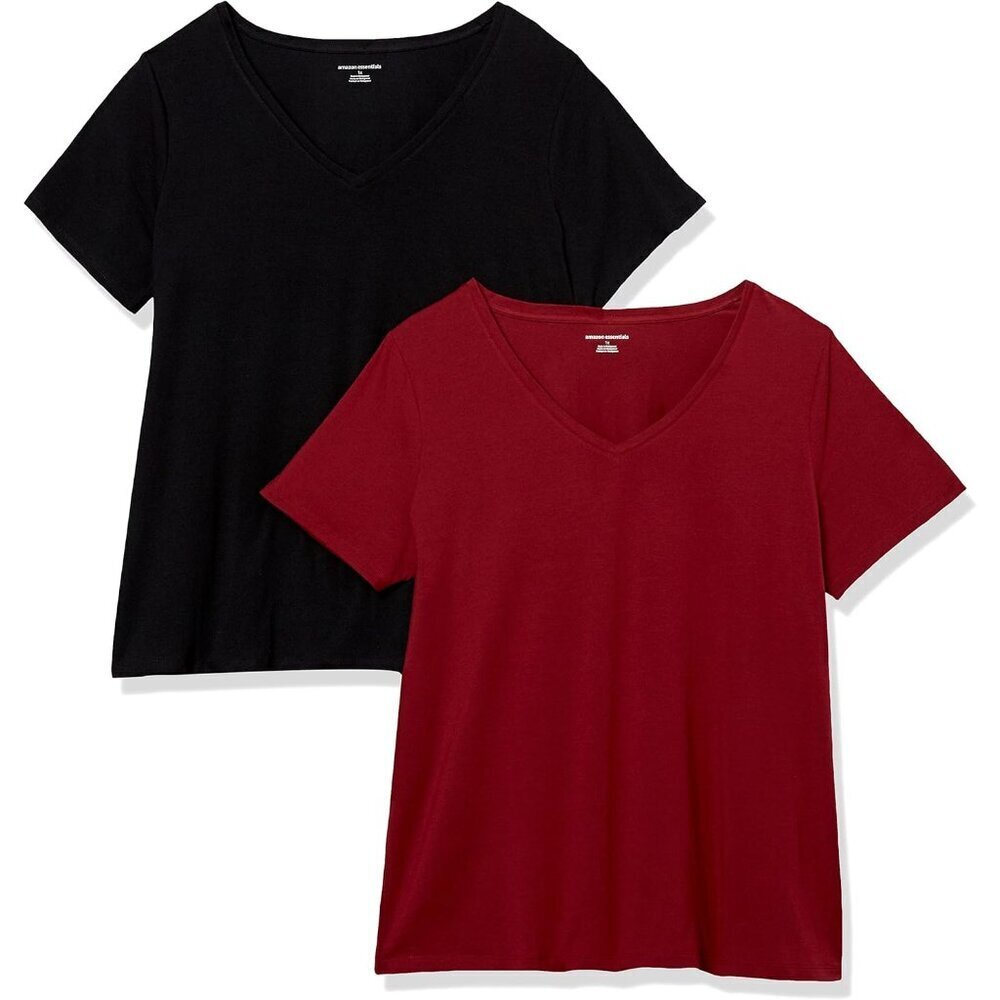 Women's Cotton Modal V-Neck T-Shirt Short-Sleeve Classic Fit Casual Wear